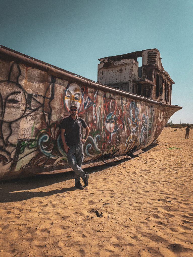 The cemetery of ships in Munyak