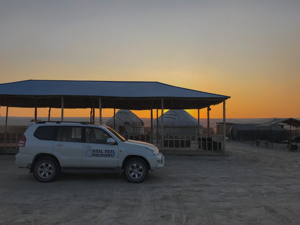 Our 4 by 4 car at its destination