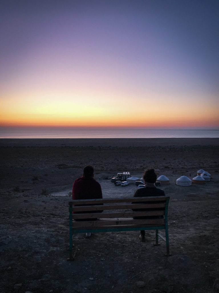 This "Weltuntergang" feeling watching the sunrise